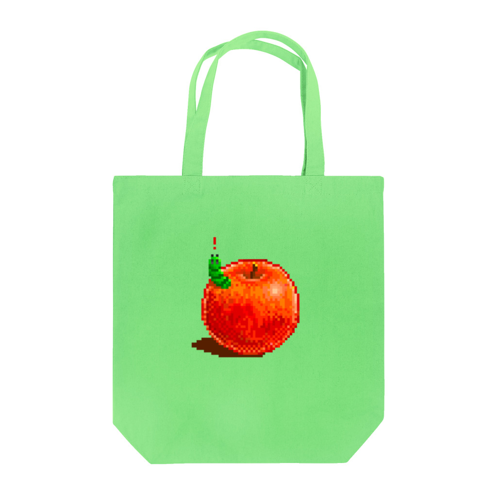 夏のどんぶり(ドンブリ)　ブラザーズ【ドンブラ】のりんごとあおむし トートバッグ