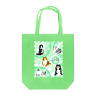 Airy BlueのFive colors of Shetland Sheepdogs.～Mint green～ トートバッグ