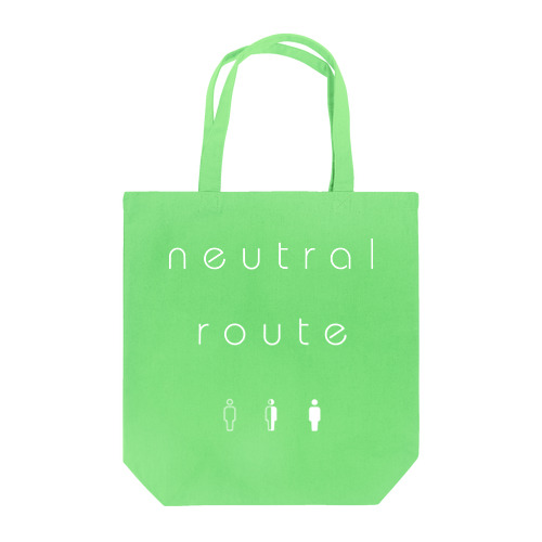 neutral route [White] トートバッグ