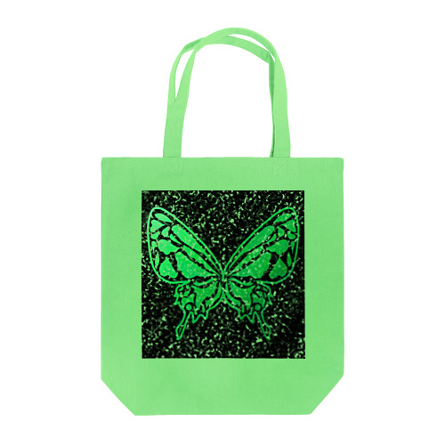 深緑の蝶 トートバッグ
