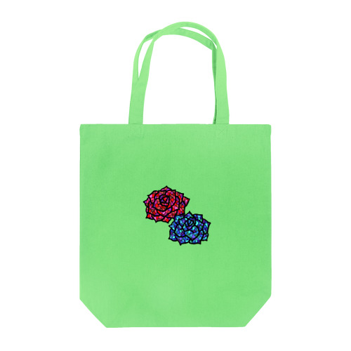 赤いバラ青い薔薇 Tote Bag