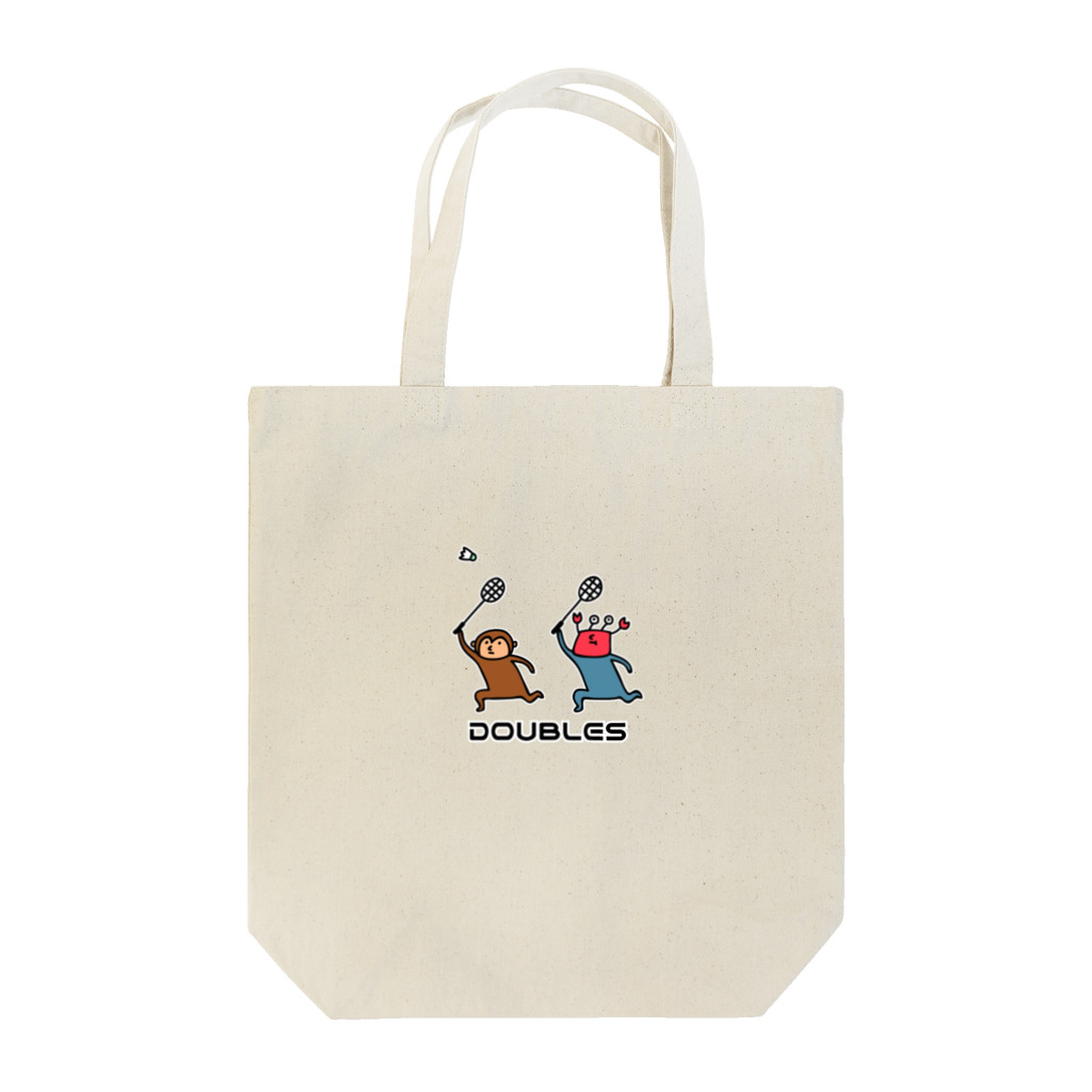 PokuStarのバドミントン　サルカニダブルス Tote Bag