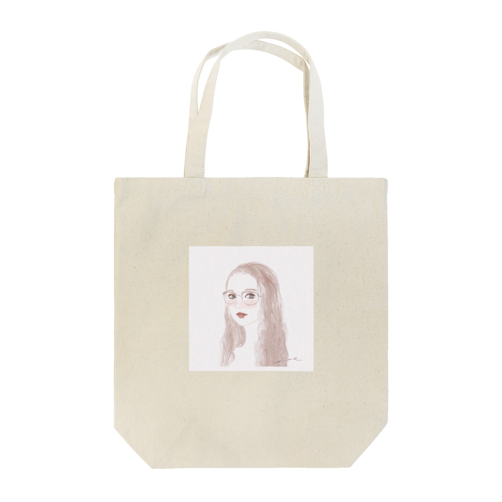 ナナエ🌼ｲﾗｽﾄﾚｰﾀｰ+美容ﾌﾞﾛｶﾞｰのメガネ女子 Tote Bag