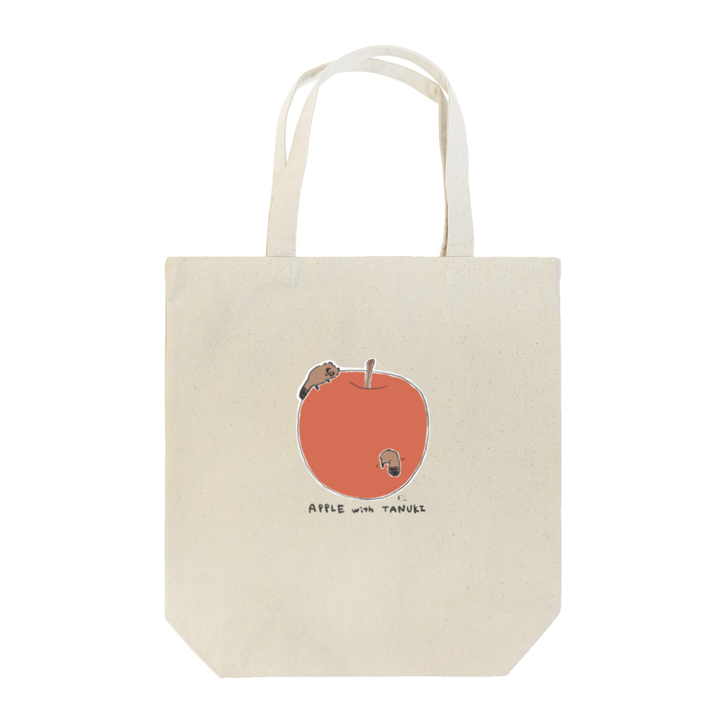 ジーナショップ(たぬき多め)のりんごとたぬき Tote Bag