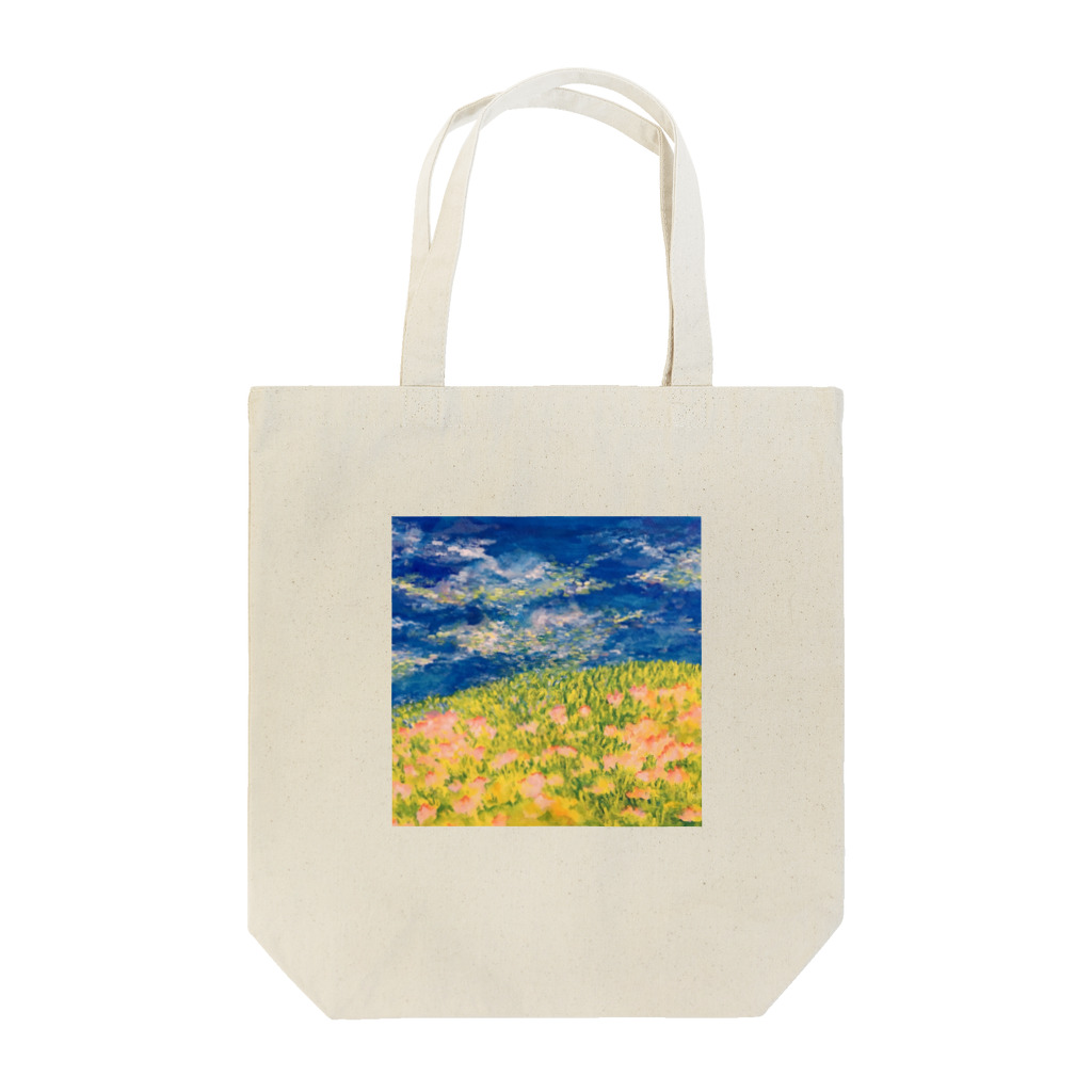 Crayonの空と花 Tote Bag