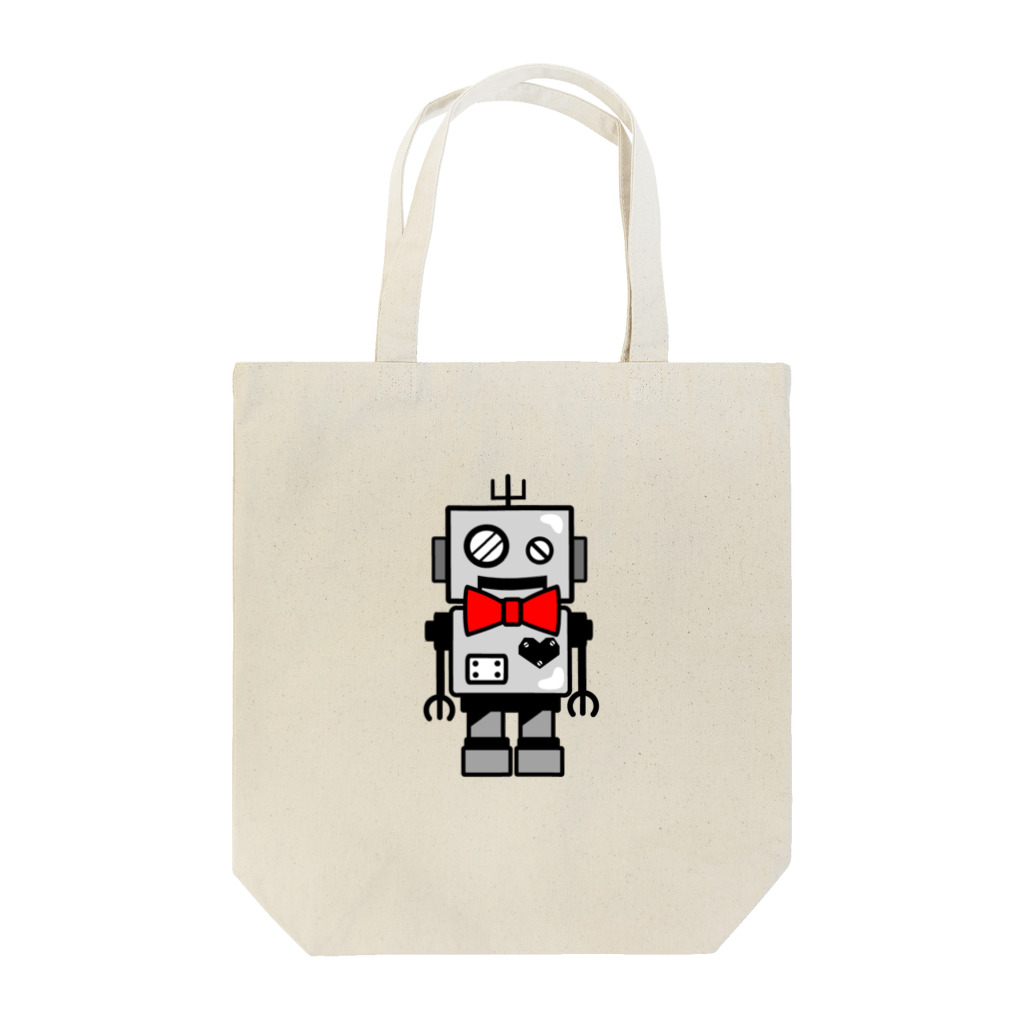 JapaneseRubberStampsのレトロなロボット Tote Bag