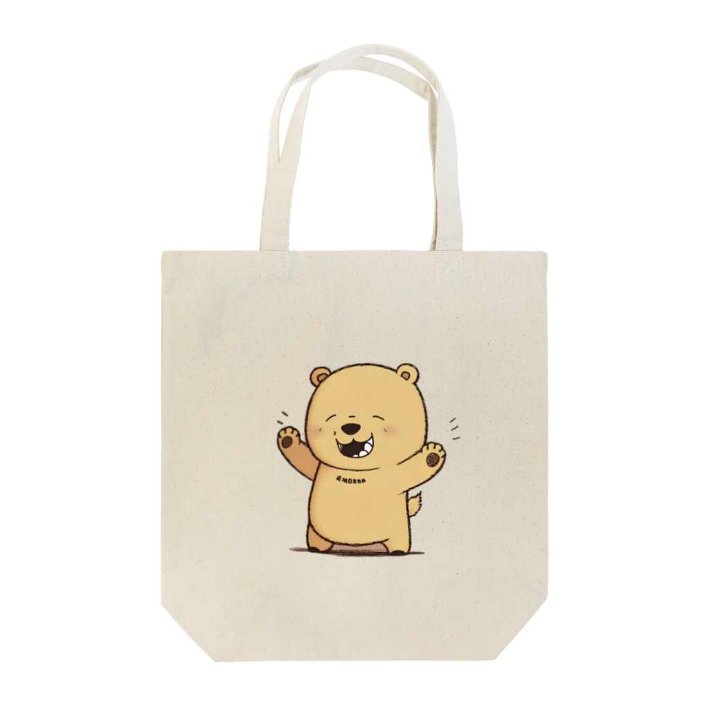 Cute ケース屋の笑い熊 トートバッグ