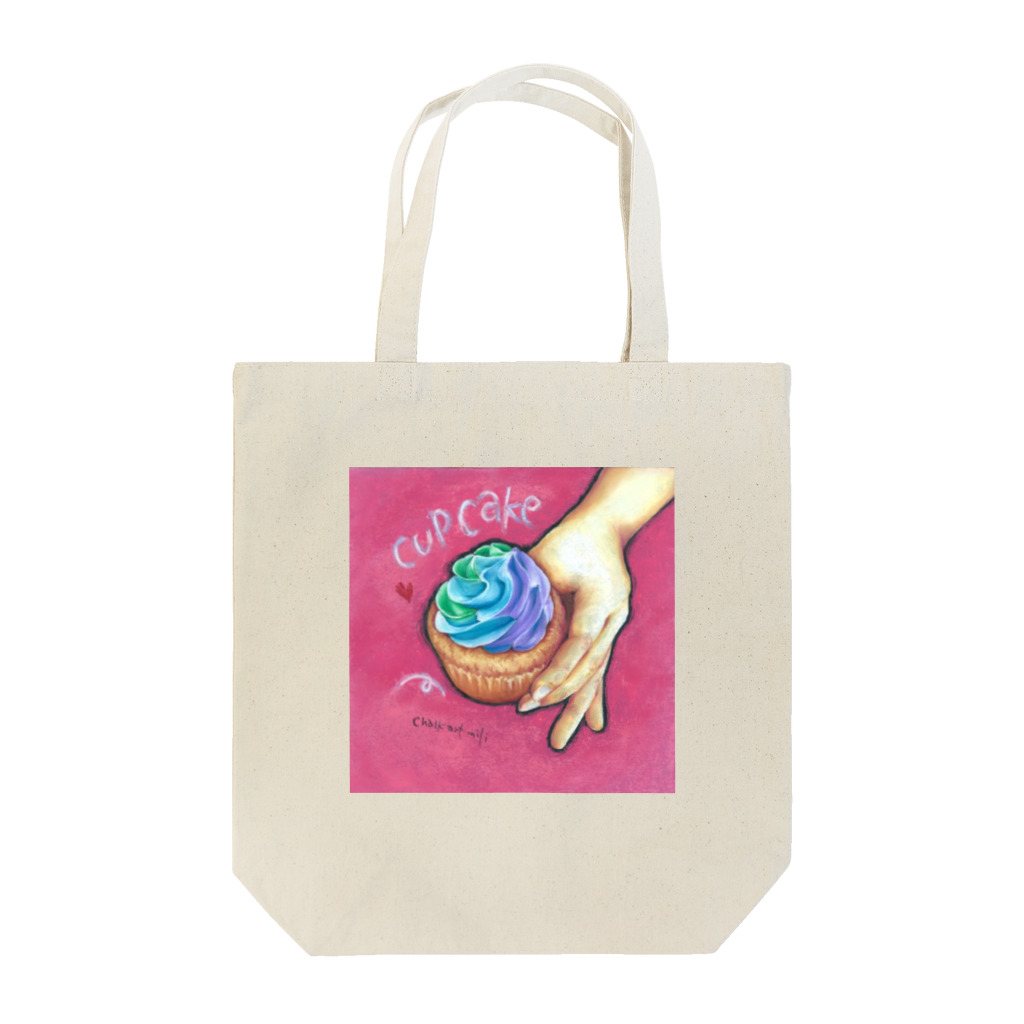 アトリエ チョークアートmili のカラフルカップケーキ Tote Bag