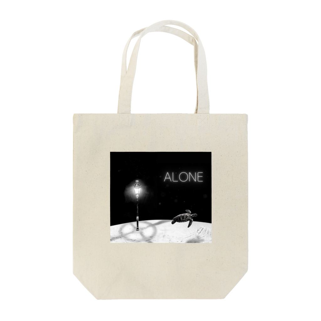 ANOTHER GLASSのALONE Tote Bag