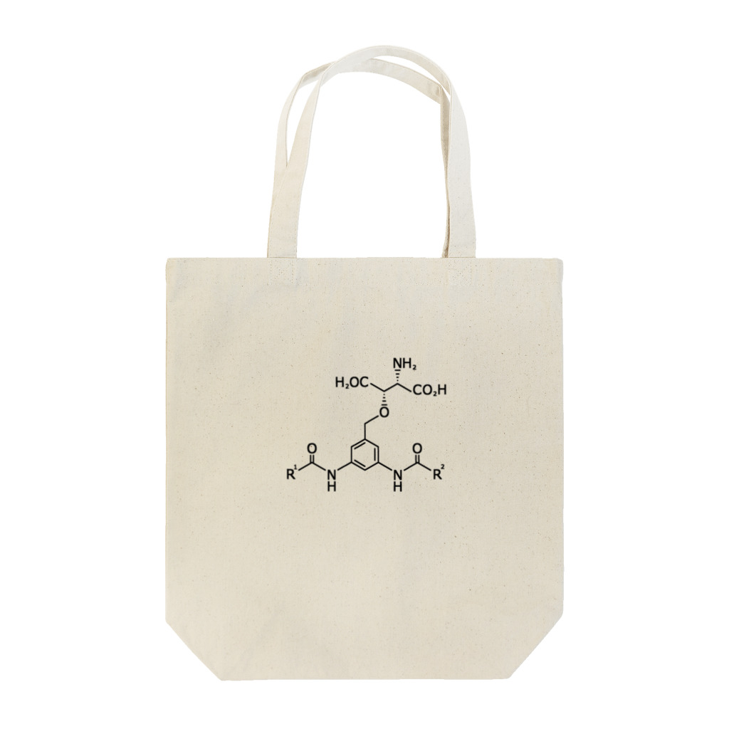 心のβ－ベンジルオキシアスパラギン酸誘導体 Tote Bag