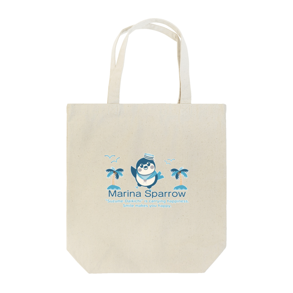 “すずめのおみせ” SUZURI店のマリーナすぱろう Tote Bag