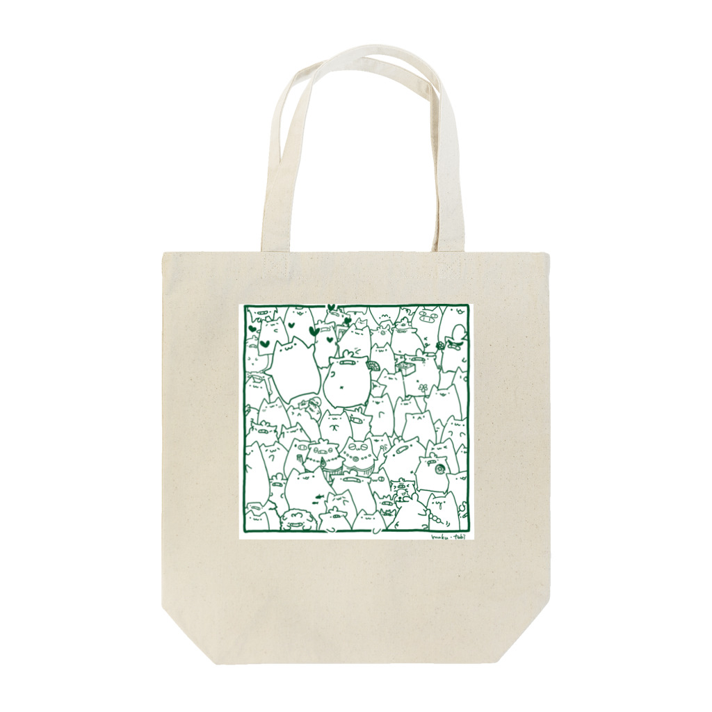 とびの二匹のトートバッグ(緑) Tote Bag