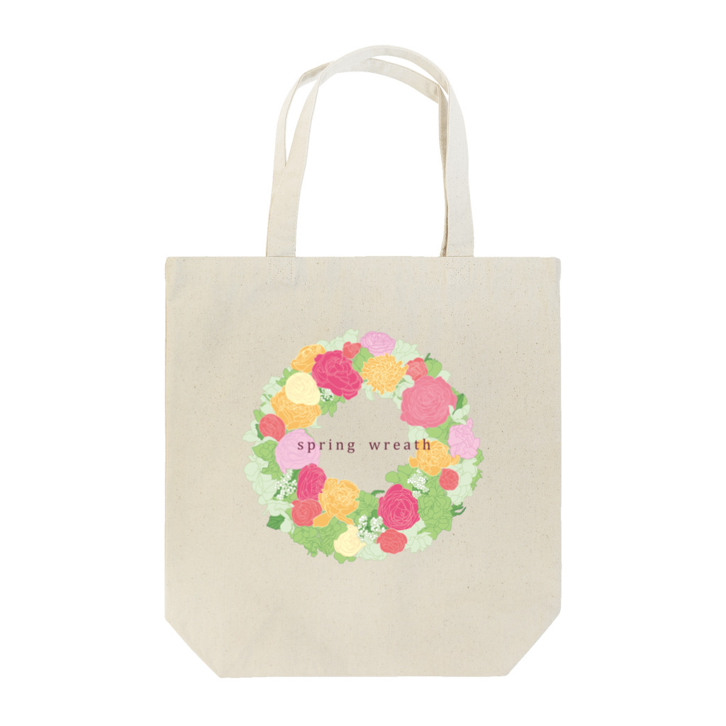 Drecome_Designのspring wreath トートバッグ