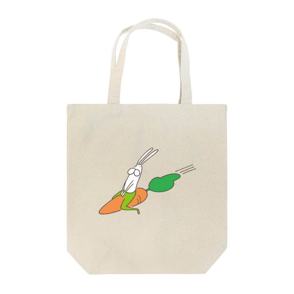 くらきち ONLINE SHOPのうさぎタイツのにんじんライド Tote Bag