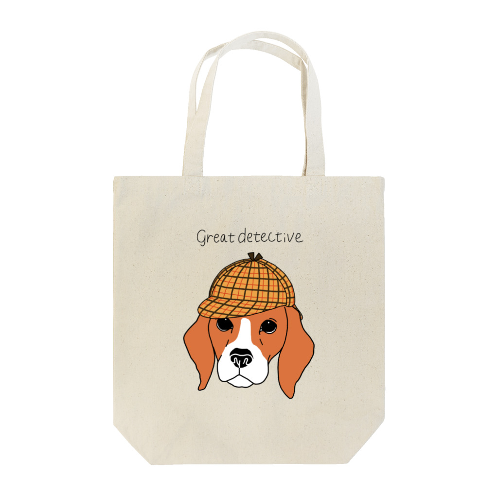 はねまる ショップのgreat  detective beagle Tote Bag