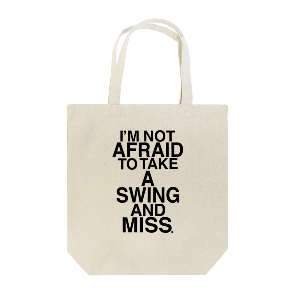 「GRAPHOLIC」のNOT AFRAID SWING AND MISS トートバッグ