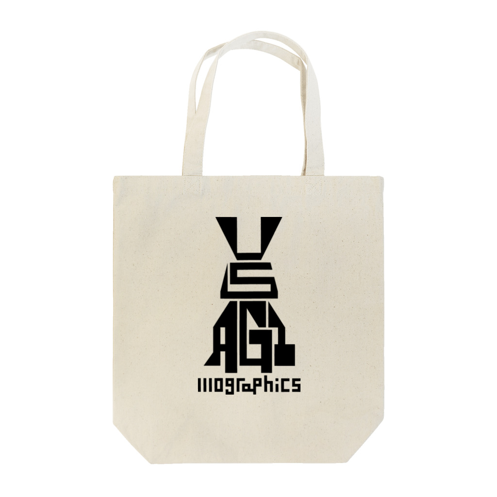 1110graphicsのUSAGI / 兎 Tote Bag