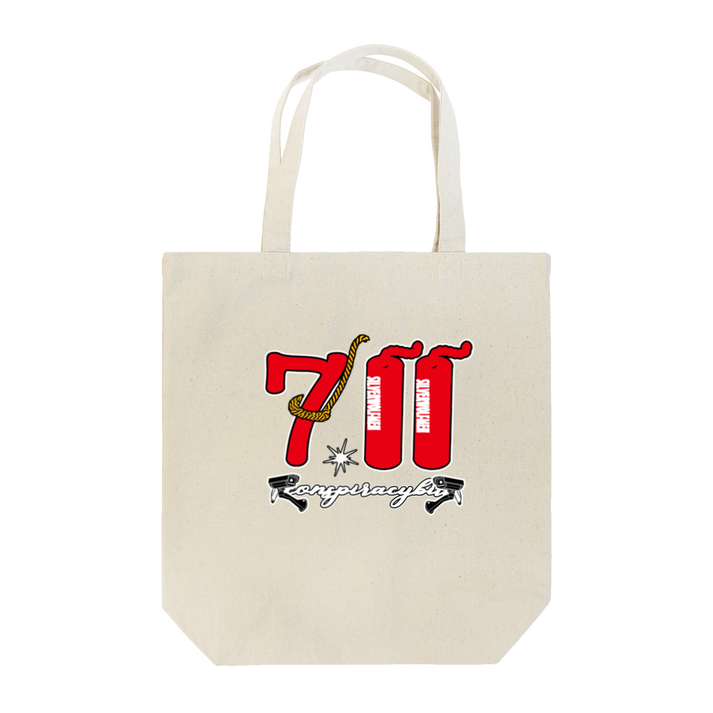 ＳＩＬＶＥＲＷＯＬＦＭＥＮmixculturedesinのゲリラコレクション「７１１」Tシャツ Tote Bag