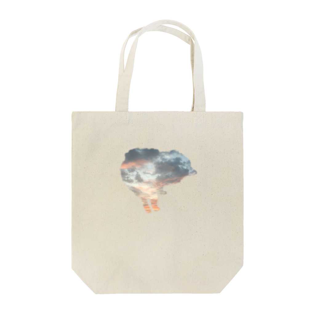ポメラニアンのぽんずのぽんずのうんちんぐスタイルシルエットｰ夕暮れｰ Tote Bag