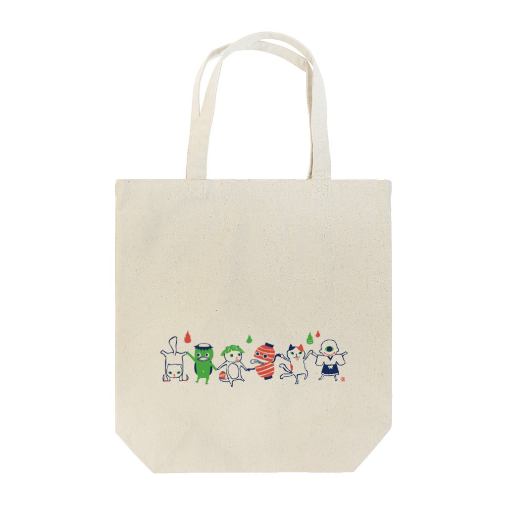 おばけ商店のおばけトート＜妖怪ラインダンス＞ Tote Bag