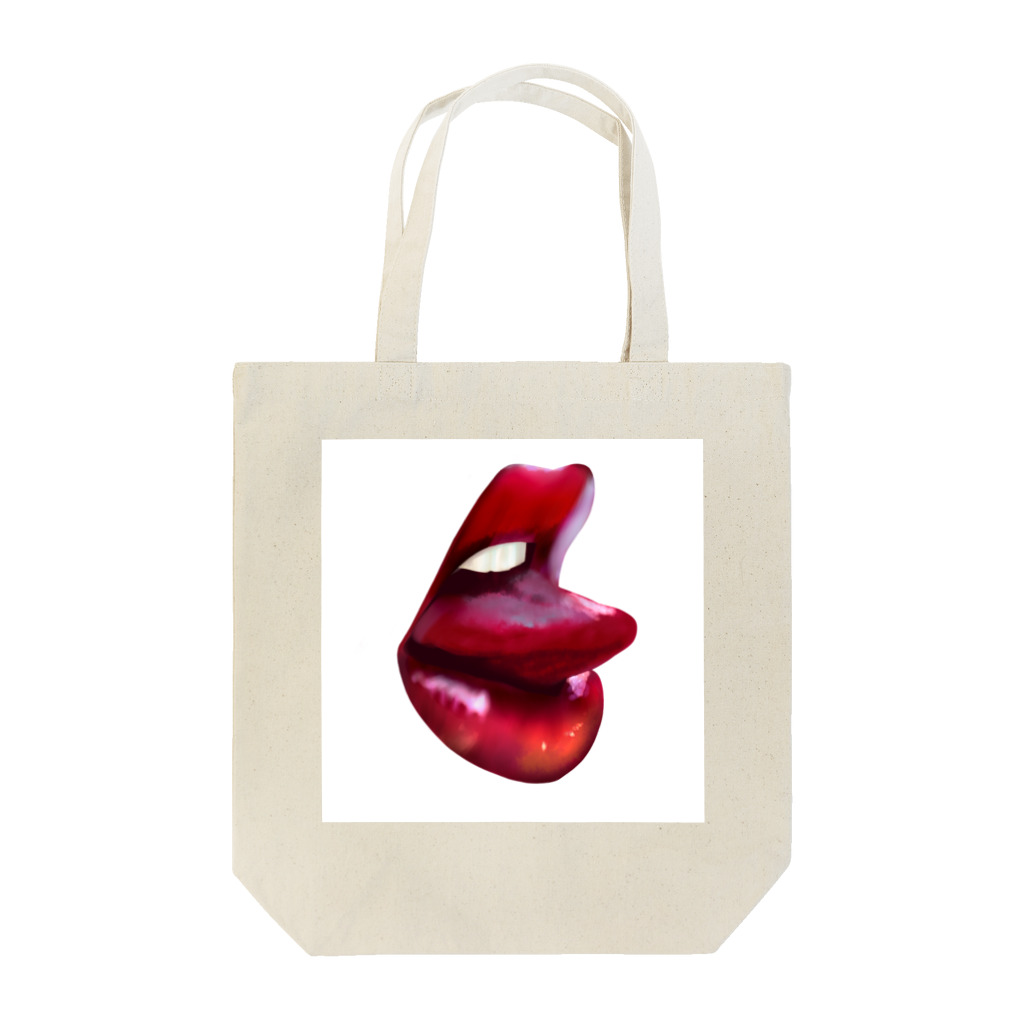 DELT_Aのlip and tongue Tote Bag