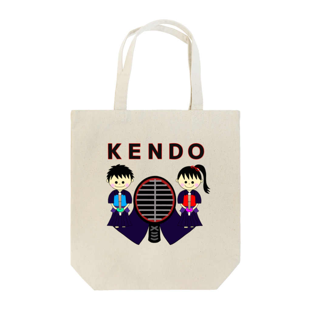 yoshiFactoryの剣道“ＫＥＮＤＯ”男子女子トンボ(レッド) Tote Bag