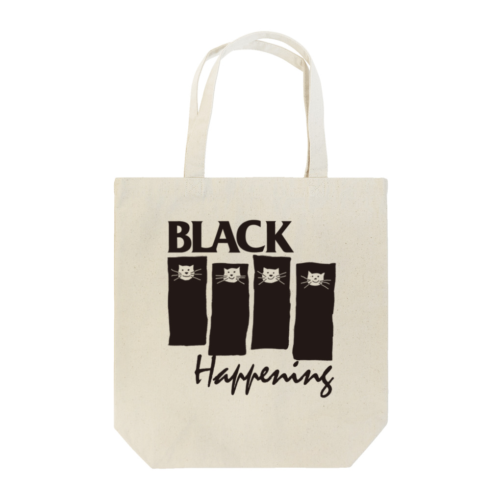 オサモハンキンポーの BLACK HAPPENING（ver2） トートバッグ