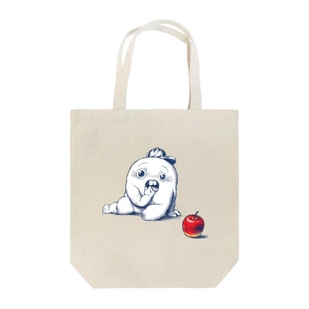 キャットタング鈴原のさちおくんとりんご Tote Bag