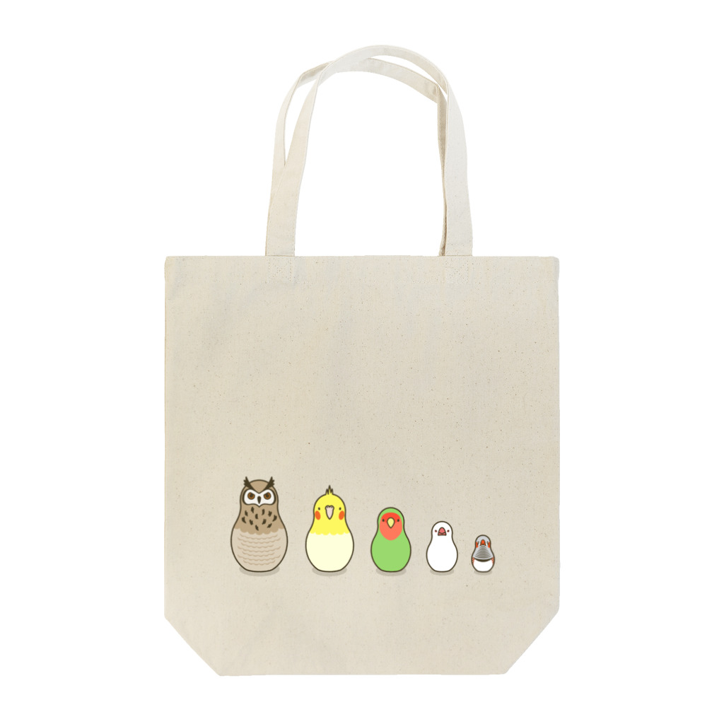 subacoの(•Θ•)マ鳥ョーシカ(•Θ•) Tote Bag