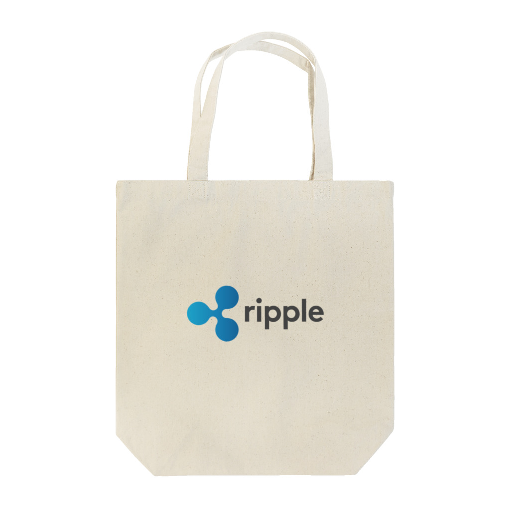 金融投資デザイン　カマラオンテ-ムラサキのリップル ripple 仮想通貨 暗号通貨 アルトコイン トートバッグ