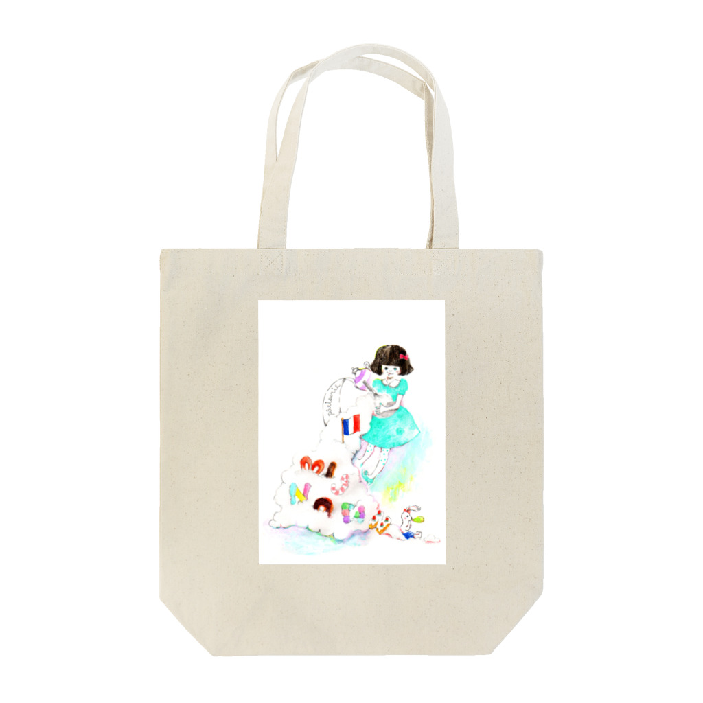 mignonne ミニョンヌのミニョンヌちゃんとうさぎ Tote Bag