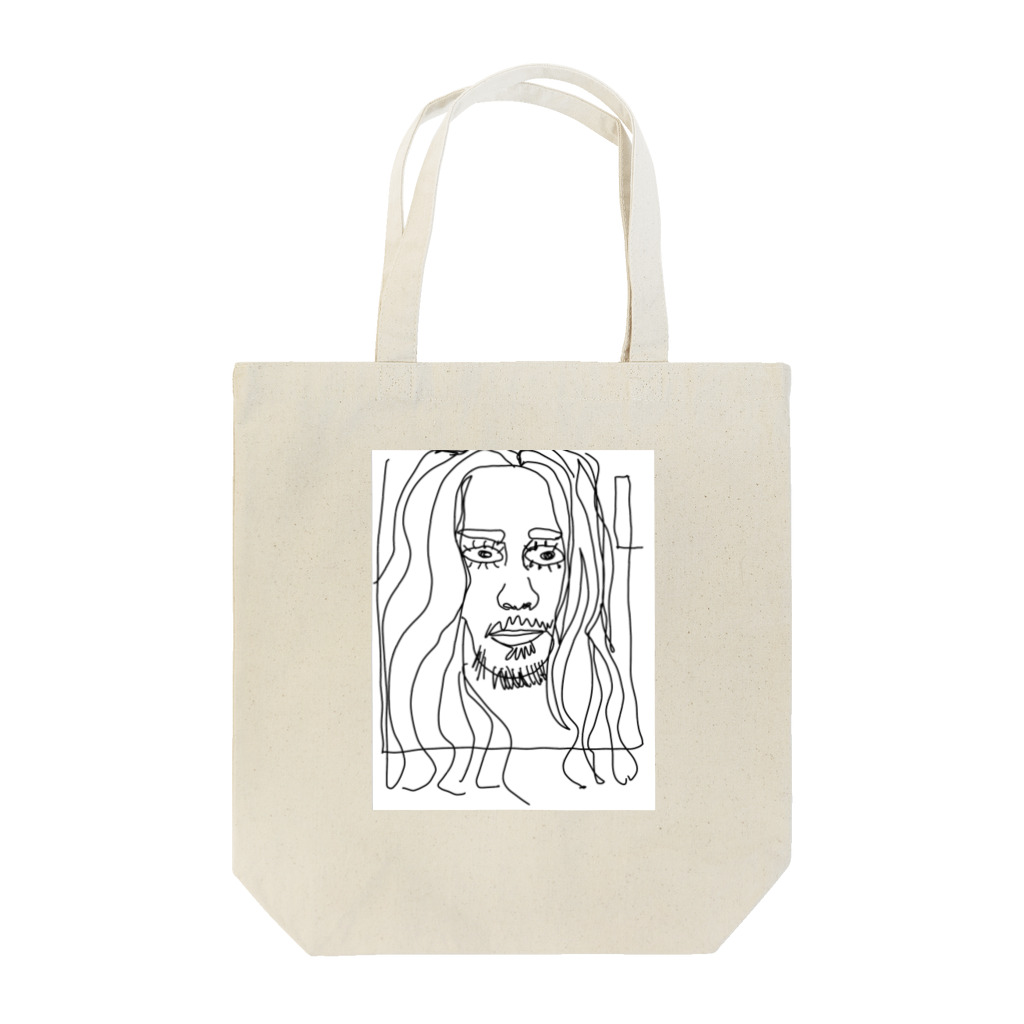 NAOKI1220の落書きアートフェイスプリント Tote Bag