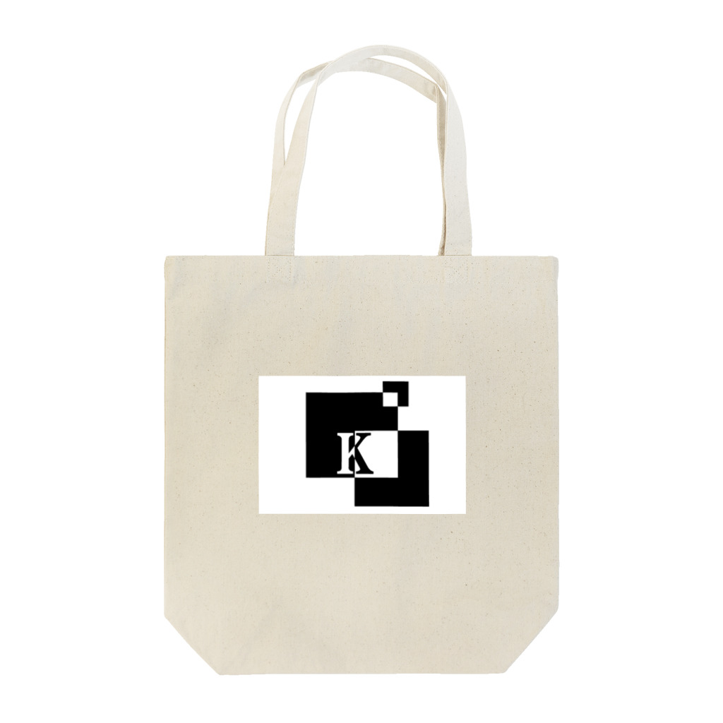 シンプルデザイン：Ｔシャツ・パーカー・スマートフォンケース・トートバッグ・マグカップのシンプルデザインアルファベットK Tote Bag