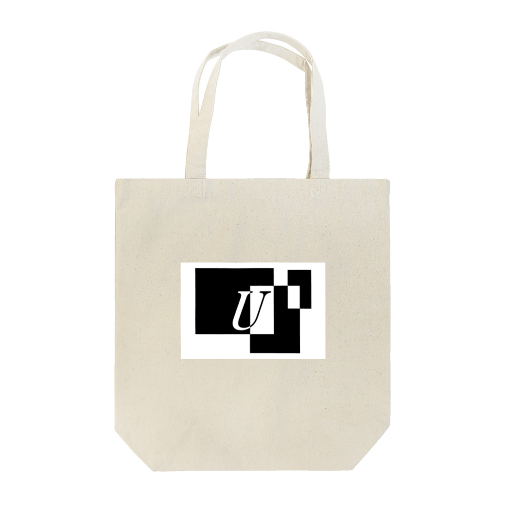 シンプルデザイン：Ｔシャツ・パーカー・スマートフォンケース・トートバッグ・マグカップのシンプルデザインアルファベットU Tote Bag
