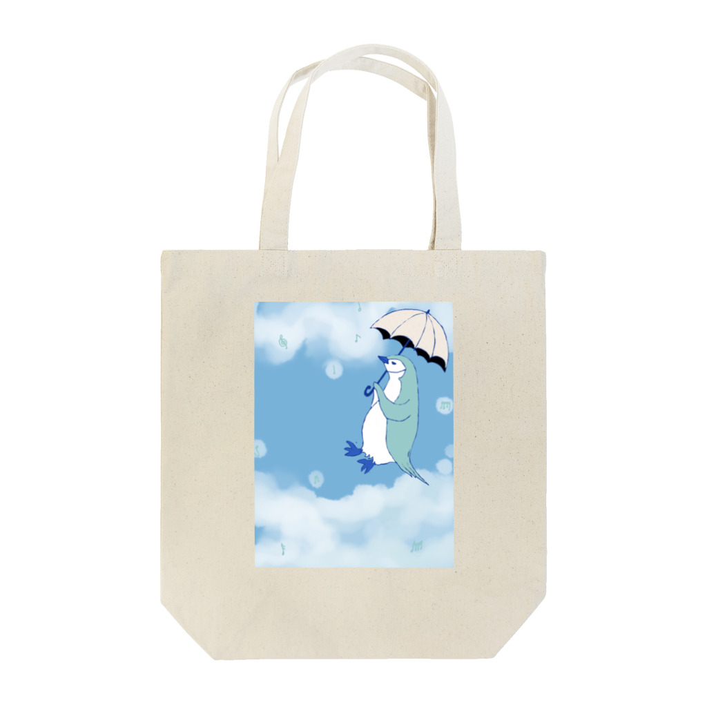 榛原ペンギン美術館(物販部)の空飛ぶヒゲペン Tote Bag
