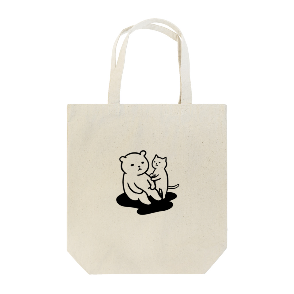 クマ小屋の思案するクマ Tote Bag