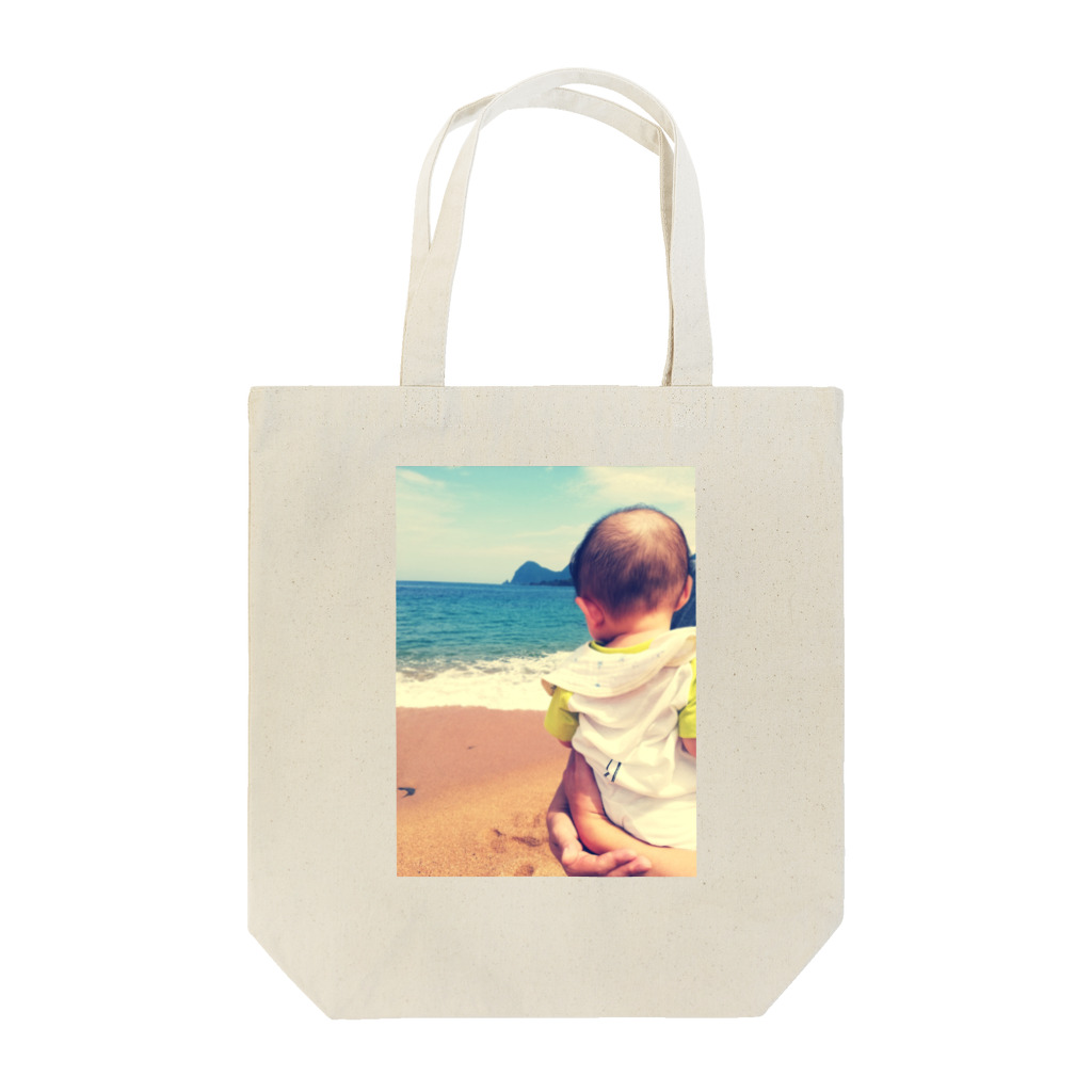 jute.m平面体の赤ちゃんと海 Tote Bag