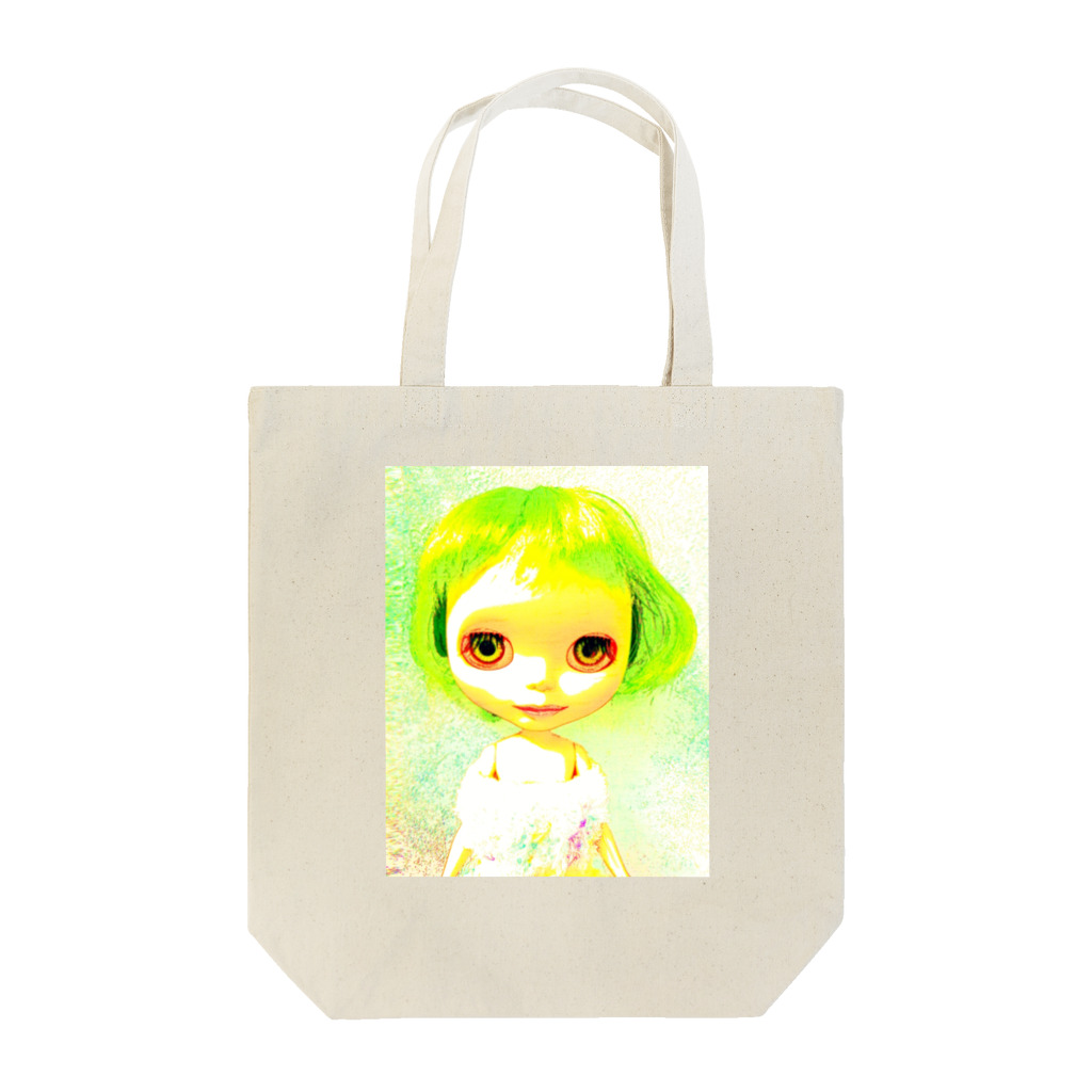 nicoragoriraのグリーンヘア　スマイルちゃん Tote Bag