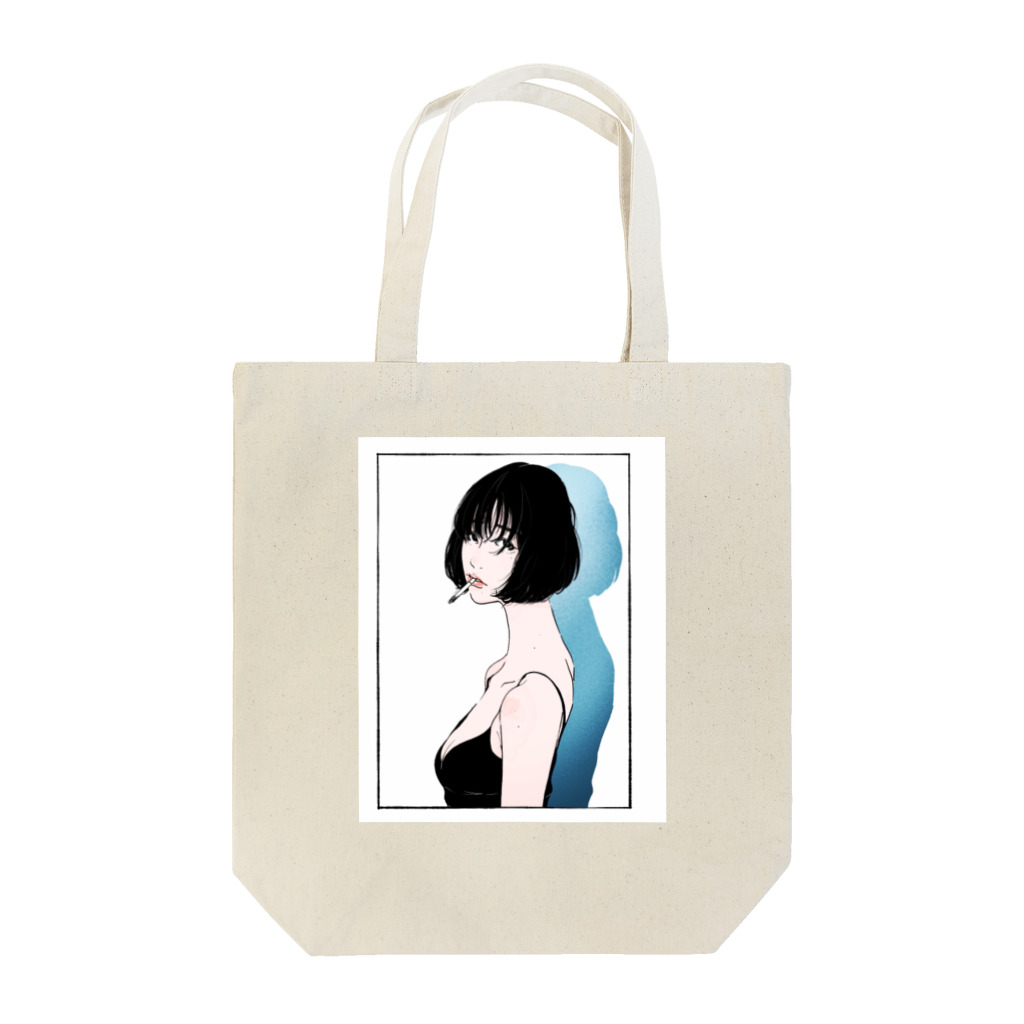 タナカ ヒロキの透明ブルー Tote Bag
