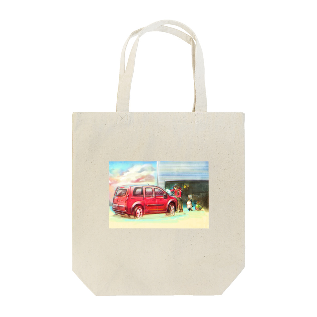 わくわくぷらざのふんわり洗車 Tote Bag