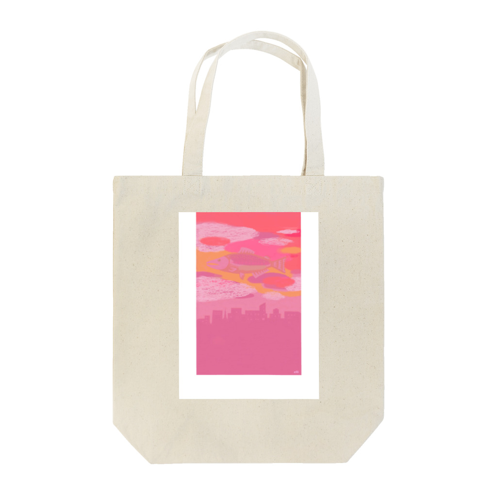 elliのサーモンピンクの街で Tote Bag