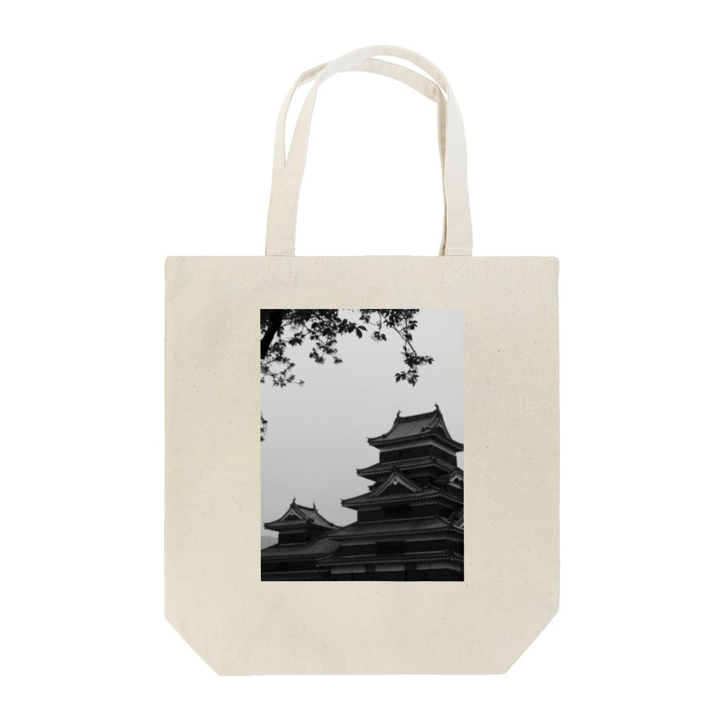 サンセットの松本城 Tote Bag