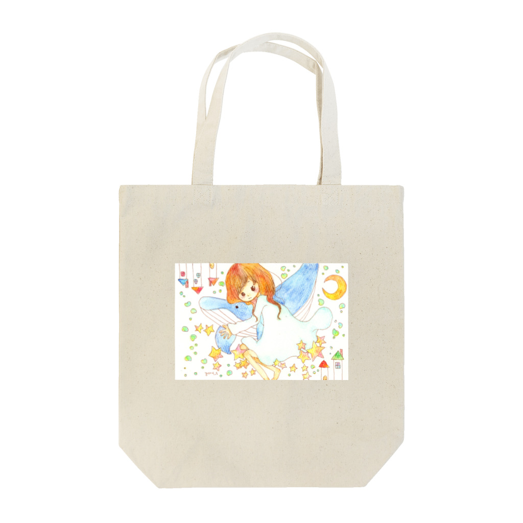 真夜中雑貨のくじらの夢 Tote Bag