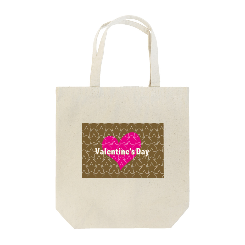 ジルトチッチのデザインボックスのバレンタインのかわいいピンクのハートと☆印 Tote Bag