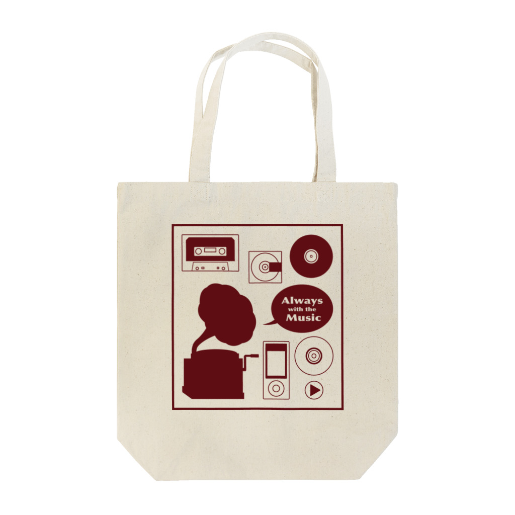 あずきいろのMusic ミュージックトートバッグ Tote Bag