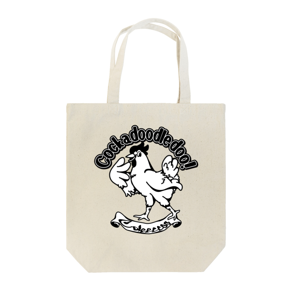 Cɐkeccooのアメリカンテイストチキン-ブラック Tote Bag