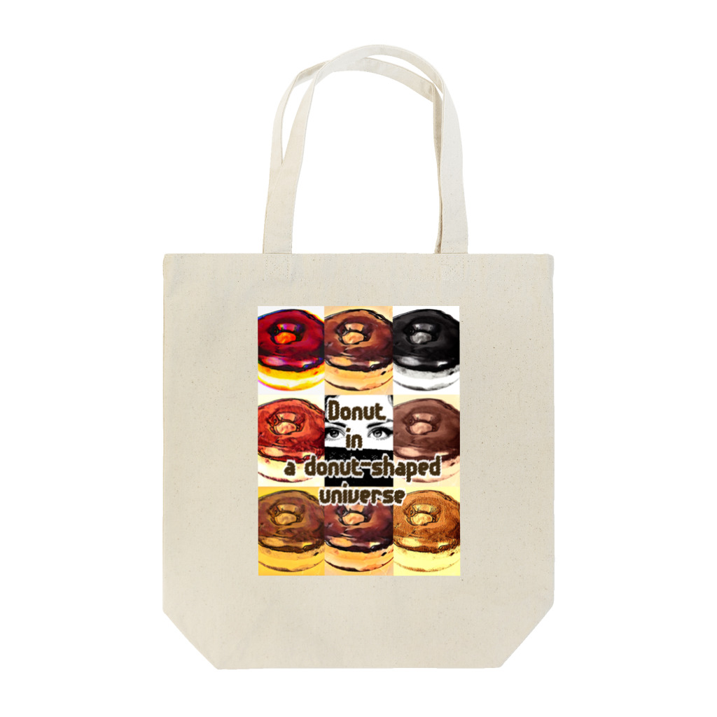 yooh’sbar☆のDonut in a donut-shaped universe Tote Bag