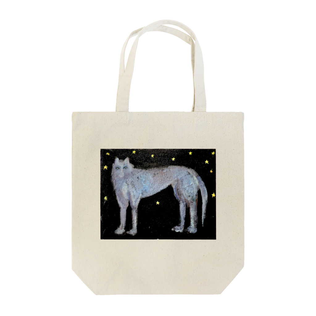 Laikaのスターリー狼 Tote Bag