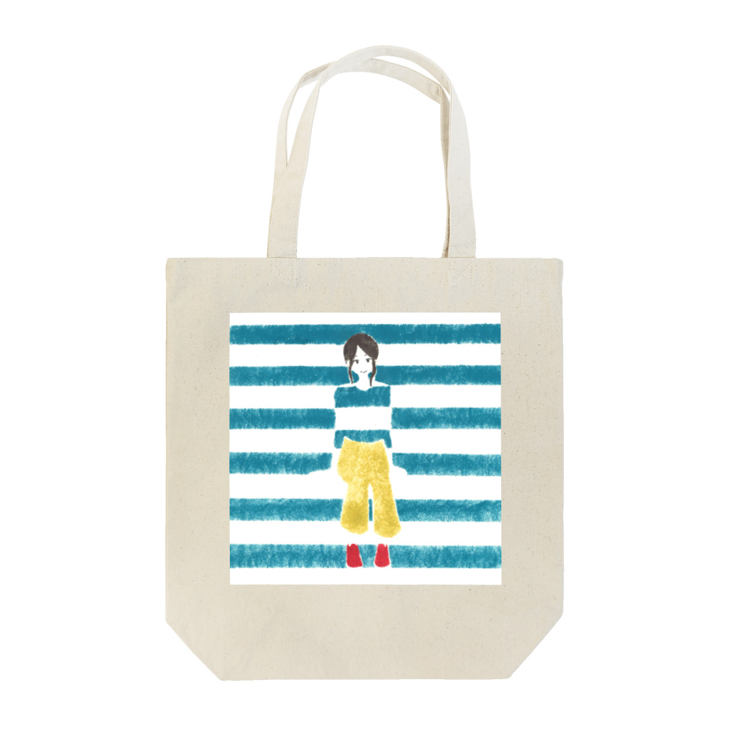 ohanのBorder Girl Tote Bag