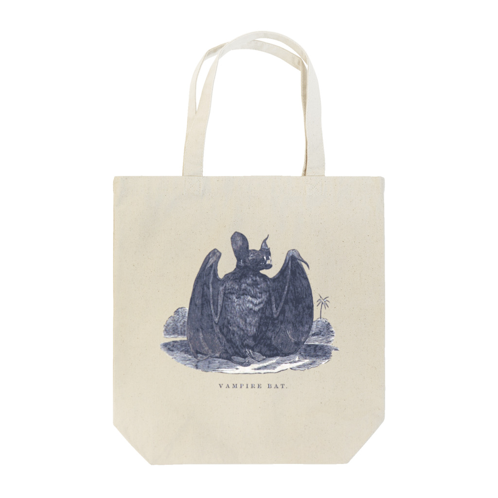 博物雑貨 金烏のThe British Library - VAMPIRE BAT Tote Bag